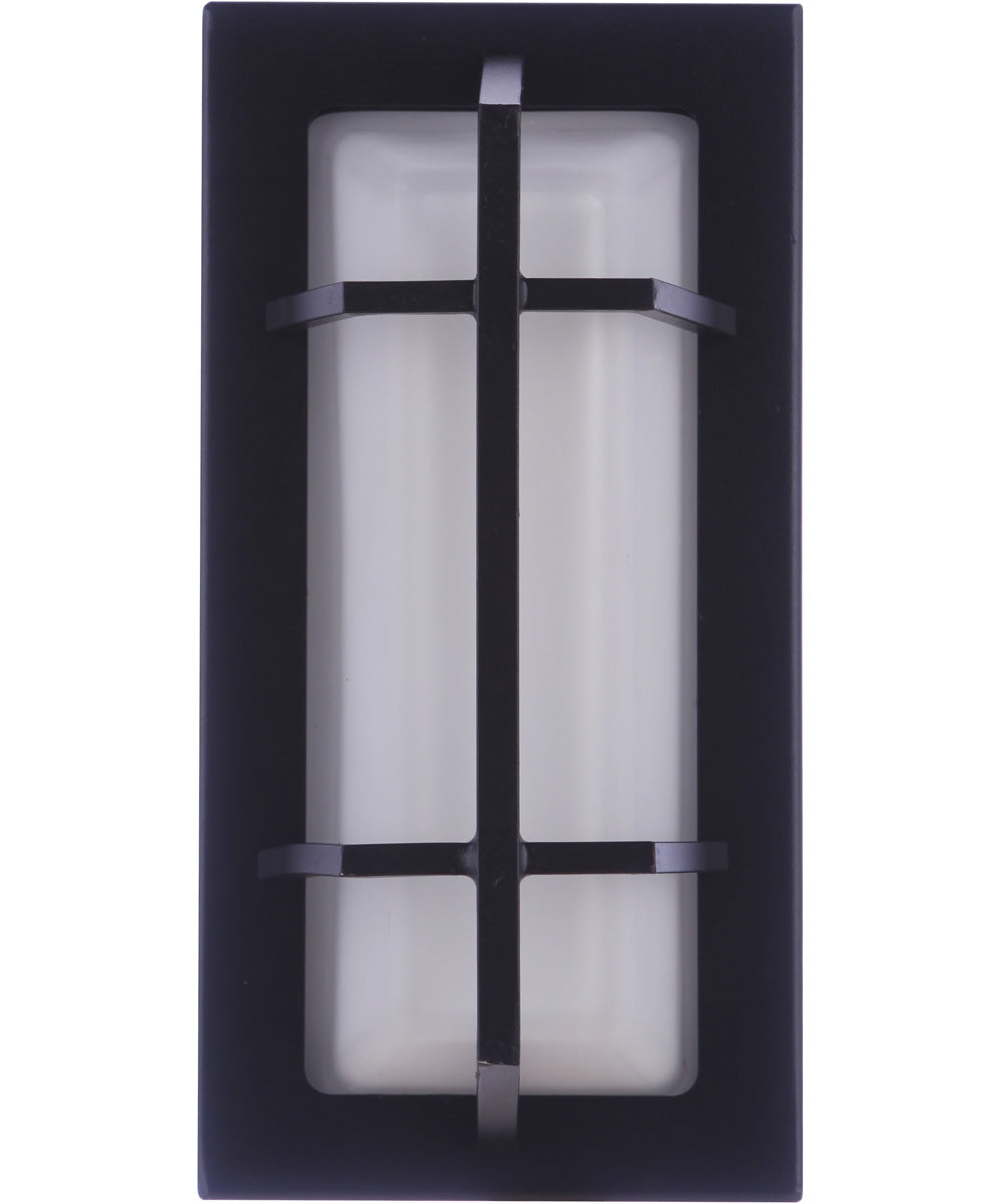 Bulkhead Rectangular 1-Light Outdoor Lighting Textured Black