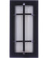 Bulkhead Rectangular 1-Light Outdoor Lighting Textured Black