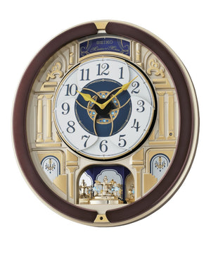 17"H Melodies in Motion Clock  18 Hi Fi Melodies Rotating Pendulum