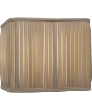14x14x12 Ivory Shadow Box Pleat Round Corner Square Softback Lampshade