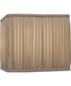 14x14x12 Ivory Shadow Box Pleat Round Corner Square Softback Lampshade