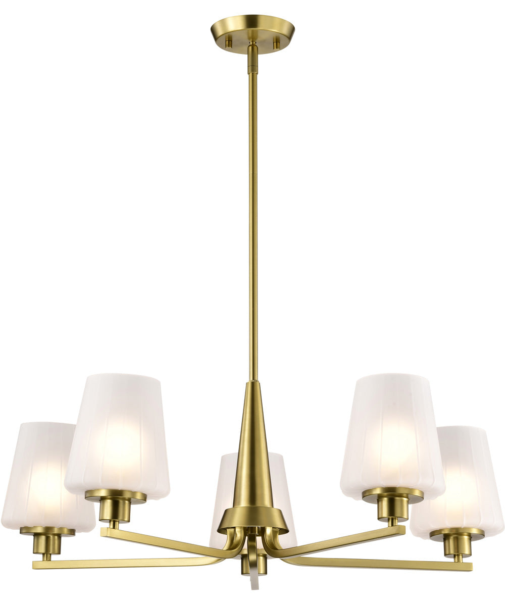 Lune 5-Light Chandelier Vintage Brass