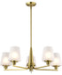 Lune 5-Light Chandelier Vintage Brass