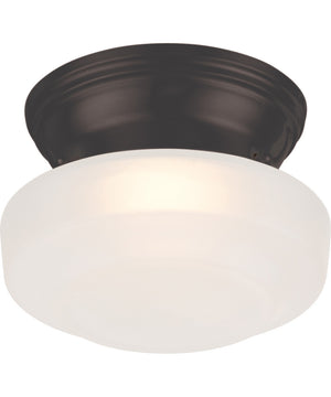 6"W Bogie 1-Light LED Close-to-Ceiling Mahogany Bronze