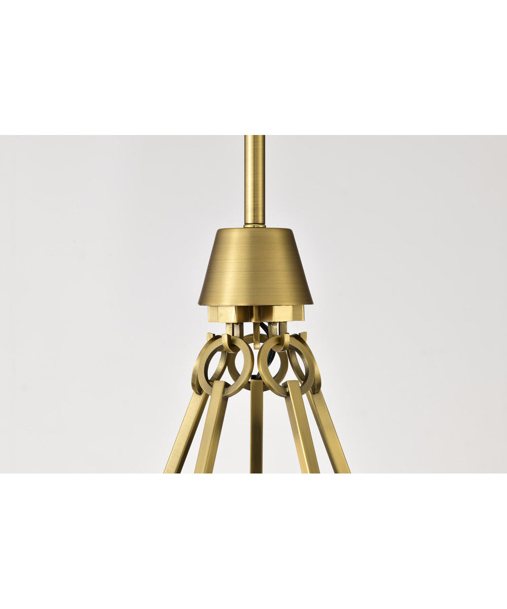 Valentine 5-Light Chandelier Vintage Brass