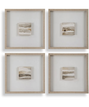 Studying Sepia Hand Painted Canvases Set of 4
