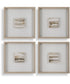 Studying Sepia Hand Painted Canvases Set of 4