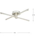 Pivot LED 4-Light Semi-Flush or Wall Mount Fixture Burnished Nickel