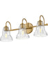 Vera 3-Light Medium Three Light Vanity in Lacquered Brass