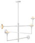 Darla 6-Light Large Adjustable Multi Tier in Textured Plaster