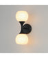 Neve 2-Light Wall Sconce Black