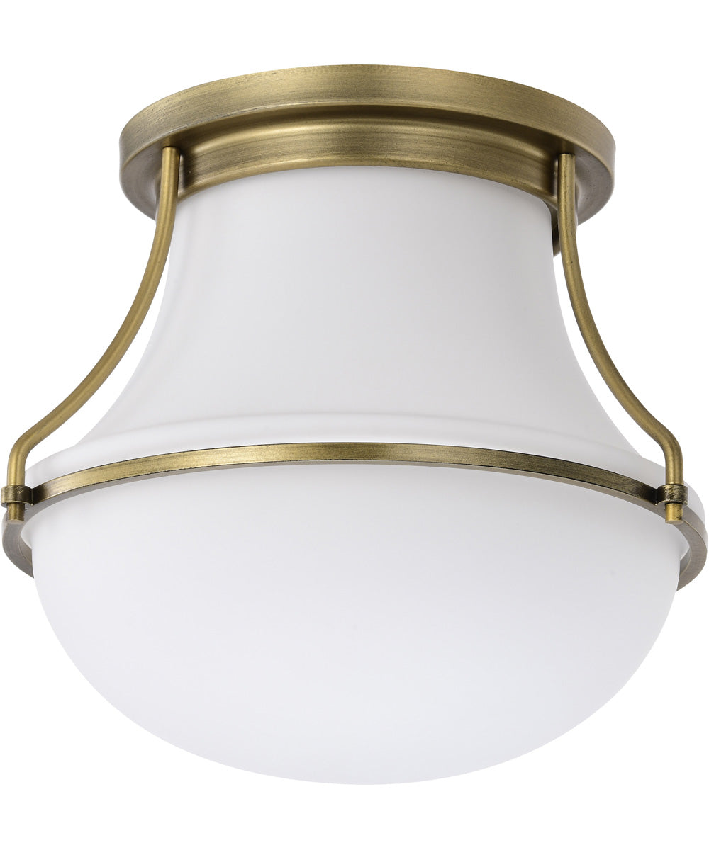 Valdora 1-Light Close-to-Ceiling Natural Brass