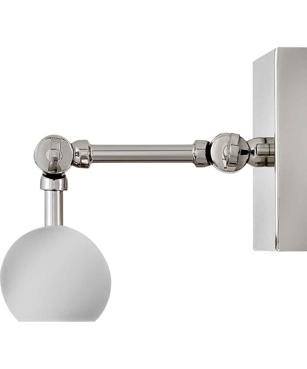 Stokes 2-Light Medium Adjustable Accent Light in Polished Nickel