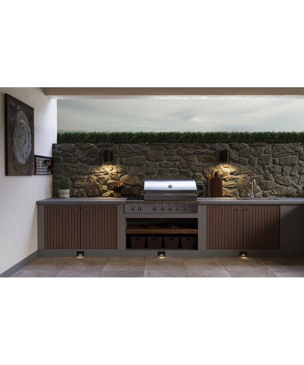 LED Indoor/Outdoor Integrated LED Wall or Step Light with Photocell Antique Bronze