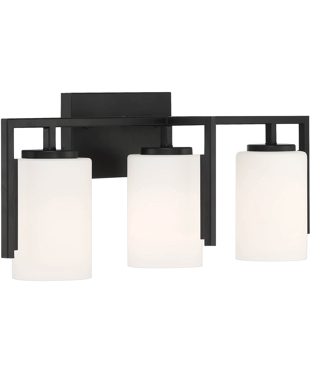 Cambria 3 Light Vanity Matte Black