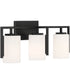 Cambria 3 Light Vanity Matte Black