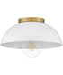 Stu 1-Light Small Flush Mount in Matte White