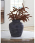 Meadie Vase Distressed Black