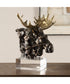 Moose Bust Bronze Sculpture
