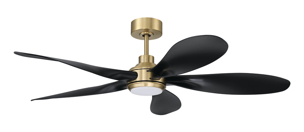 Rosalie 52" 5-Blade Indoor ceiling Fan 1-Light Fan Satin Brass