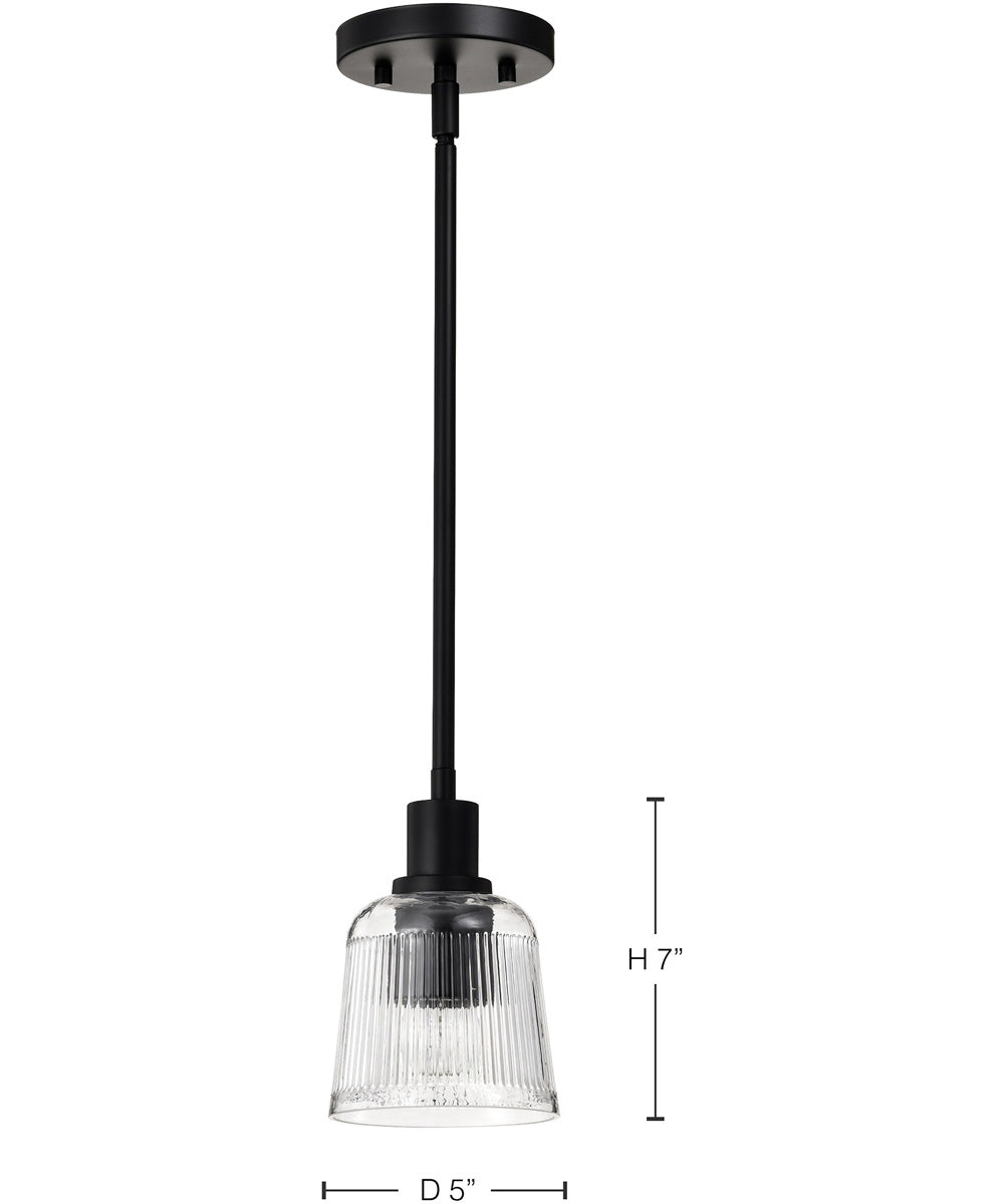 Grayson 1-Light Pendant Matte Black