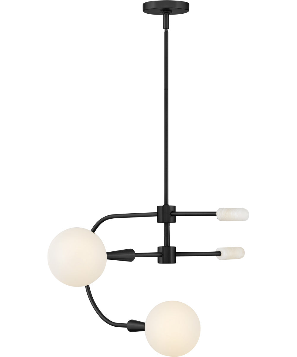 Maude 2-Light Medium Single Tier in Black