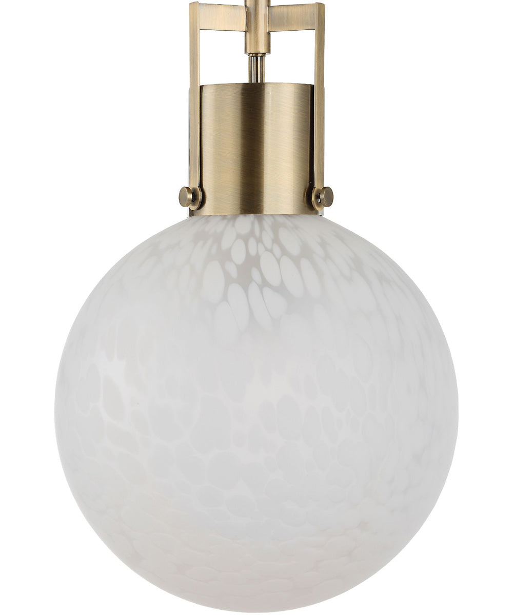 Huch 1 Light White Glass Pendant
