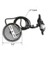 14" W 2 Light Pendant White Shade with Diffuser, Black Cord