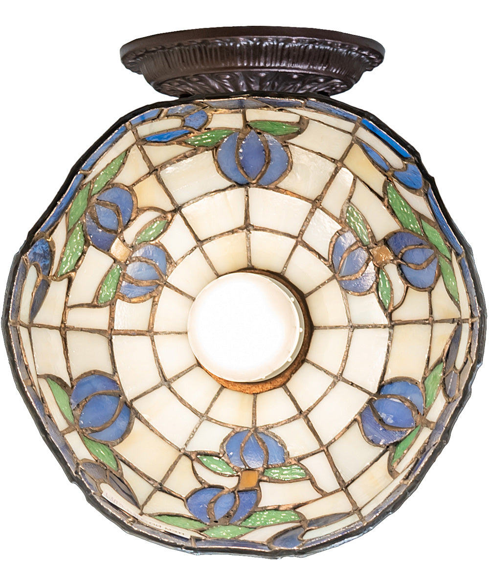8" Wide Roseborder Wall Sconce