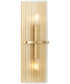 Seville 2-Light Contemporary Wall Sconce Soft Gold