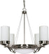 29"W Polaris 6-Light Chandelier Brushed Nickel