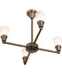 27" Wide Revival Oyster Bay Goblet 4 Light Chandelier