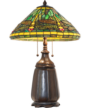 25" High Tiffany Dragonfly Table Lamp