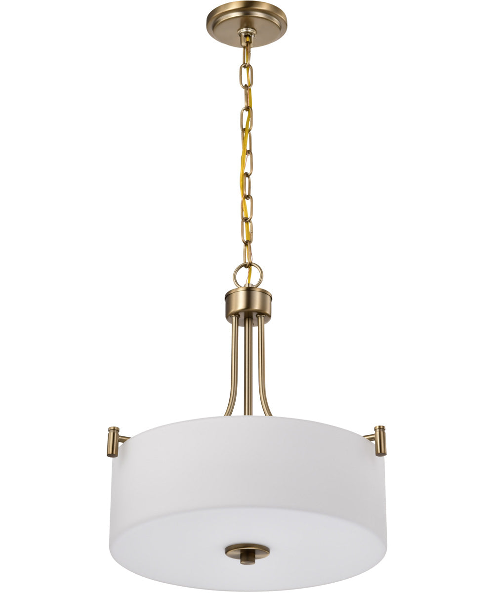 Liam 3-Light Pendant Burnished Brass
