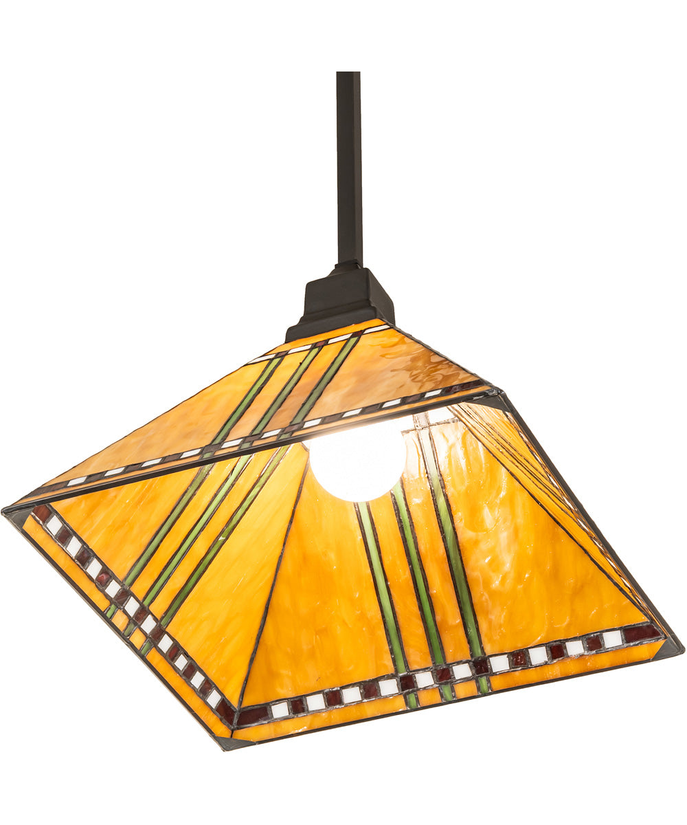 13" Square Prairie Corn Pendant