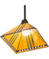 13" Square Prairie Corn Pendant