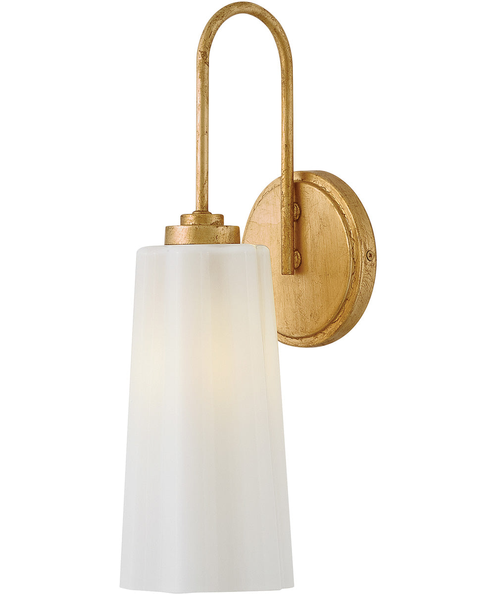 Honey 1-Light Medium Single Light Vanity in Distressed Brass