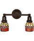 16" Wide Tiffany Candice 2 Light Wall Sconce