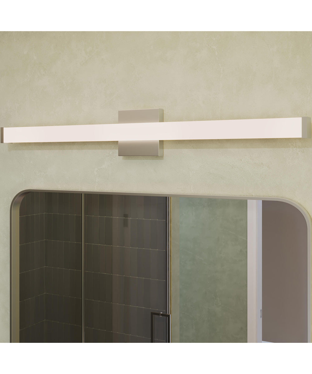 Phase 6.1 36 in. 5CCT Integrated LED Linear Vanity Light Brushed Nickel