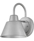Wes 1-Light Small Gooseneck Barn Light in Antique Brushed Aluminum