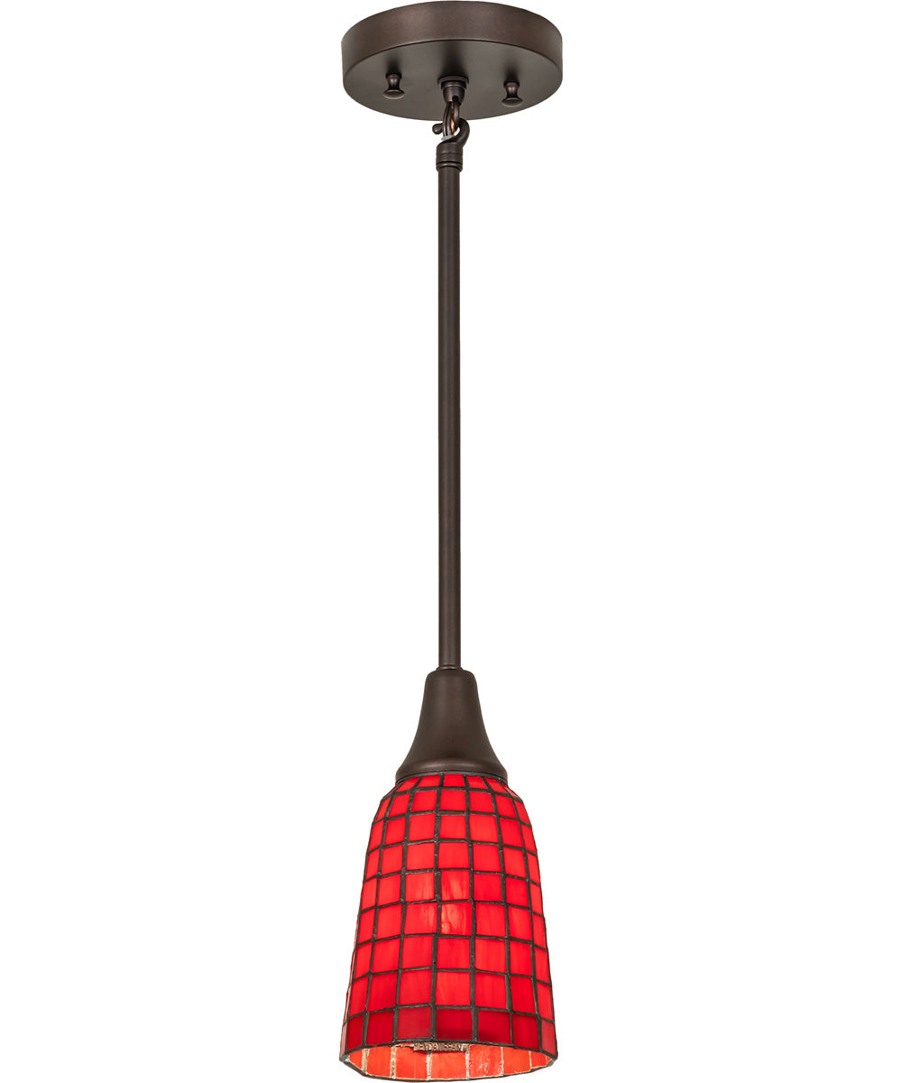 5" Wide Terra Roja Mini Pendant