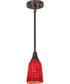 5" Wide Terra Roja Mini Pendant