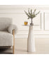 Hollen White Stone Accent Table