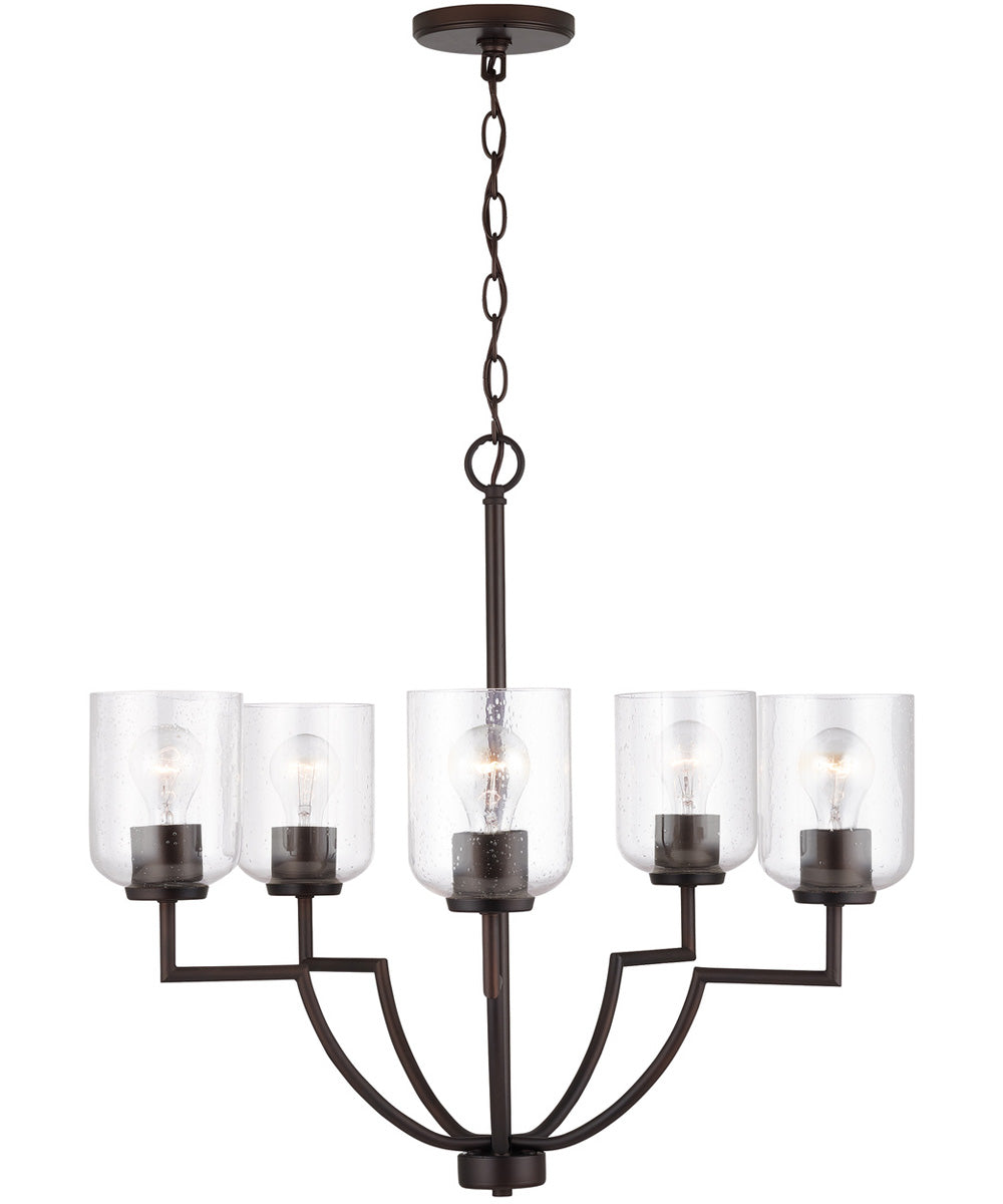 Carter 5-Light Chandelier Bronze