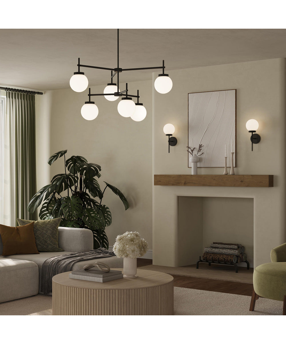 Rigsby 1-Light Wall Sconce Matte Black