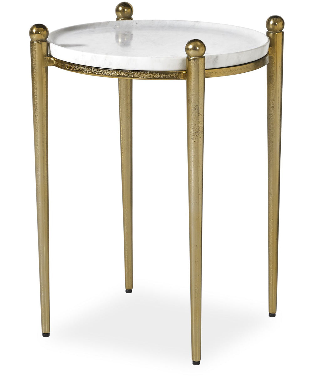Nahunta Antique Brass Accent Table