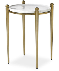 Nahunta Antique Brass Accent Table