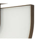 Encase Modern White Oval Mirror
