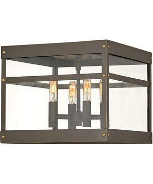 Porter 4-Light Medium Flush Mount in Oil Rubbed Bronze