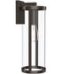Kagen Extra Large Outdoor Wall Light with Clear Glass Panels Antique Bronze